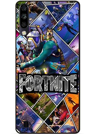 Силіконовий чохол бампер для zte blade a7 2020 з картинкою фортнайт fortnite