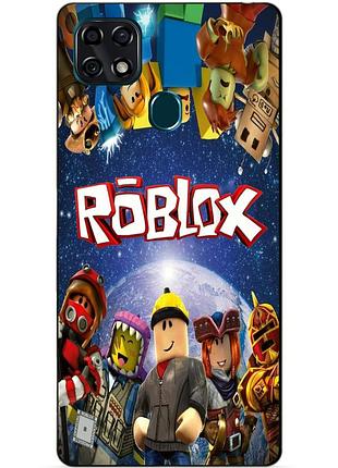 Силіконовий чохол бампер для zte blade 20 smart з малюнком роблокс roblox