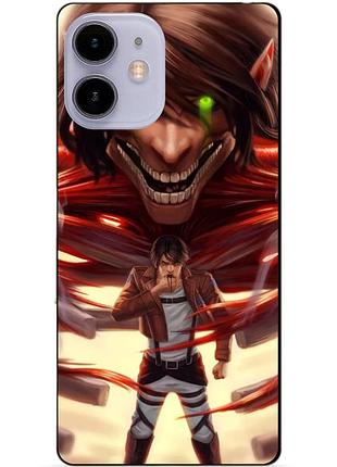 Силіконовий чохол бампер для iphone 11 з малюнком attack on titan атака титанів