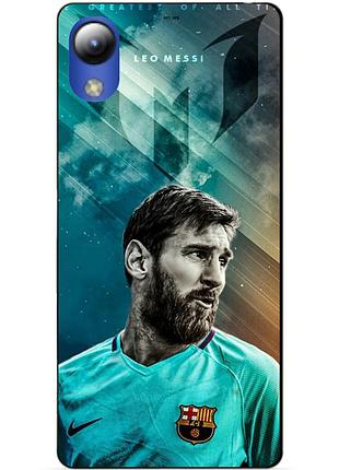 Силиконовый чехол бампер для zte blade l8 с рисунком leo messi месси