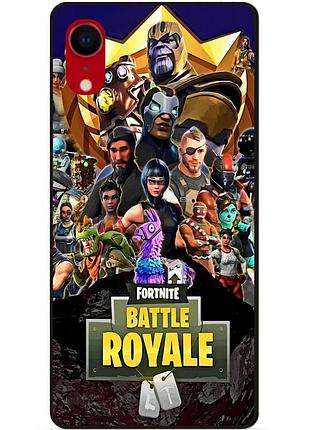 Силіконовий чохол бампер для iphone xr з малюнком фортнайт fortnite
