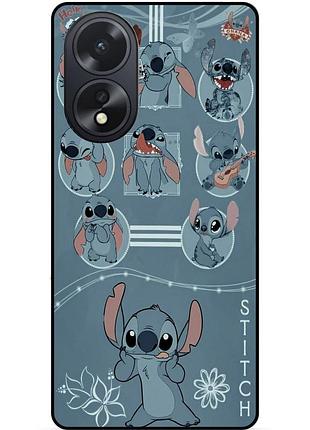 Силіконовий бампер чохол для oppo a38 з картинкою стіч stitch