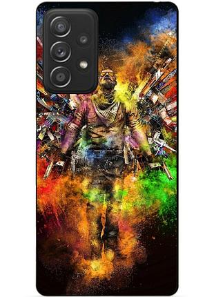Чехол силиконовый бампер для samsung a32 с рисунком воин контр-страйк counter-strike