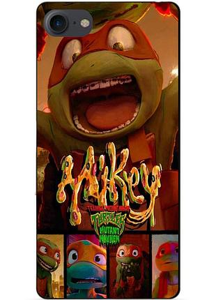 Силіконовий чохол бампер для iphone 8 з малюнком майки mikey черепашки ніндзя