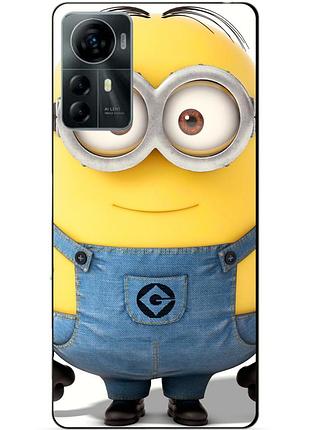 Силіконовий чохол бампер для zte blade a72s з малюнком міньйон стюарт minion