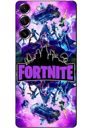 Силіконовий чохол бампер для samsung s23 з малюнком fortnite marvel фортнайт марвел