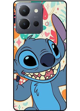 Силиконовый бампер чехол для vivo y36 с рисунком stitch стич