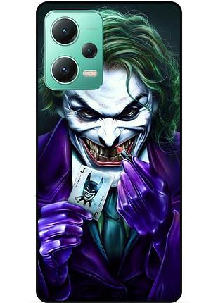 Силіконовий бампер чохол для xiaomi redmi note 12 5g з малюнком joker джокер