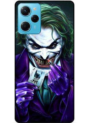 Силиконовый бампер чехол для xiaomi redmi note 12 pro speed edition с рисунком joker джокер