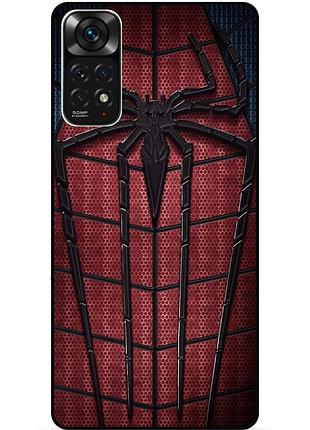 Силиконовый чехол бампер для xiaomi redmi note 11s / note 11 с картинкой человек паук spider man