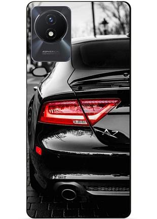 Силиконовый чехол бампер для vivo y02 с рисунком audi ауди машина авто