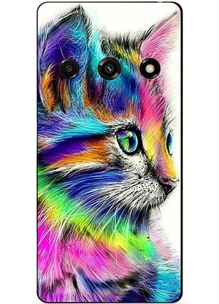 Чехол силиконовый бампер для xiaomi redmi a3 с рисунком акварельный кот