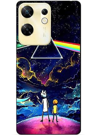 Чехол силиконовый бампер для infinix zero 30 4g с рисунком рик и морти rick and morty