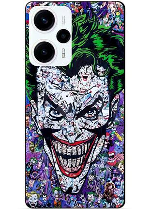 Силиконовый чехол бампер для xiaomi poco f5 с рисунком джокер joker