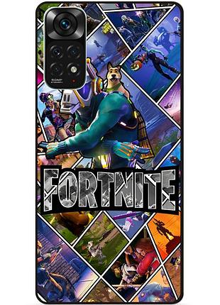 Силіконовий чохол бампер для xiaomi redmi note 11s / note 11 з картинкою фортнайт fortnite
