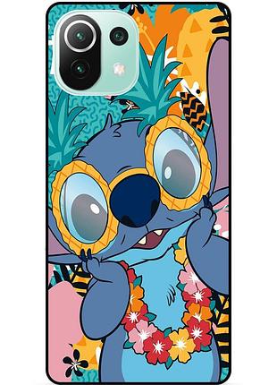 Силіконовий бампер чохол для xiaomi mi 11 lite з малюнком стіч stitch
