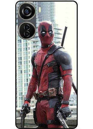 Силіконовий бампер чохол для zte blade v40 design з малюнком deadpool дедпул
