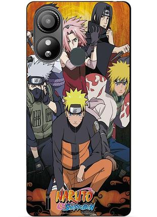 Силиконовый чехол бампер для zte blade l220 с рисунком naruto наруто аниме