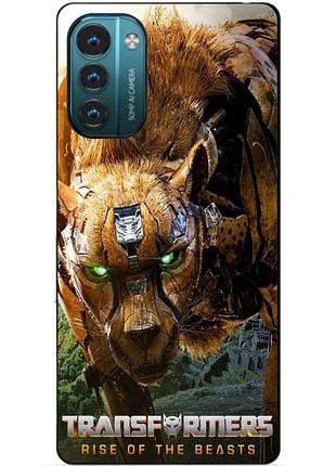 Силиконовый чехол бампер для nokia g21 с рисунком читор звероботы трансформеры transformers