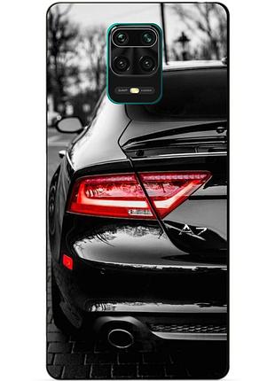 Чехол силиконовый бампер для xiaomi redmi note 9 pro с рисунком audi ауди машина авто