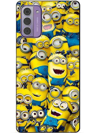 Силіконовий чохол бампер для nokia g42 з малюнком міньйони minion