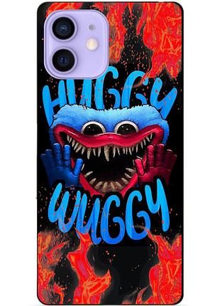 Силіконовий чохол бампер для iphone 12 mini з малюнком хаггі вагі huggy wuggy