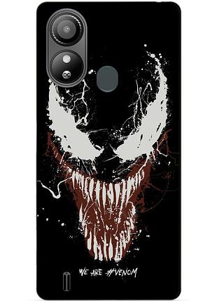 Силиконовый чехол бампер для zte blade l220 с рисунком веном venom