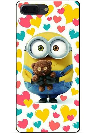 Силіконовий чохол бампер для iphone 8 plus з малюнком міньйон боб minion