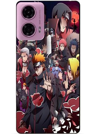 Силіконовий чохол бампер для motorola moto g24 з малюнком наруто naruto аніме