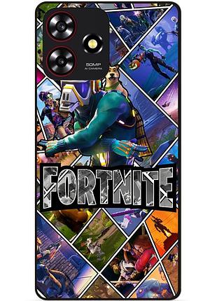 Чехол силиконовый бампер для zte blade a73 с картинкой фортнайт fortnite