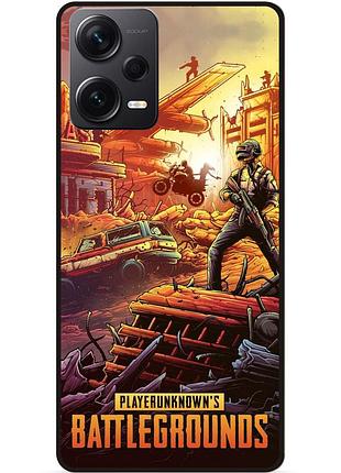Силиконовый чехол бампер для xiaomi redmi note 12 pro plus puвg пабг