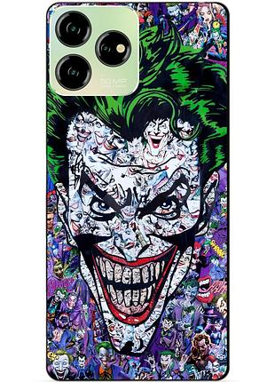 Чехол силиконовый бампер для zte blade v50 design с рисунком джокер joker