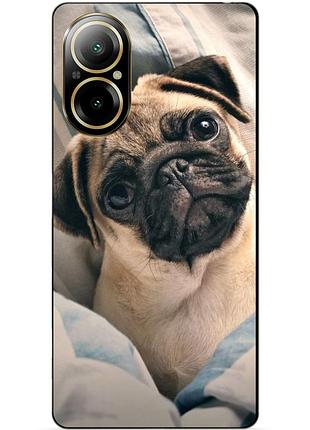 Силіконовий чохол бампер для realme c67 з малюнком фото мопс