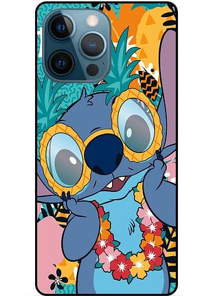 Силіконовий бампер чохол для iphone 12 pro з малюнком стіч stitch