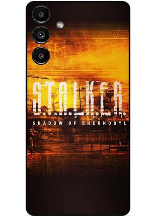Чехол силиконовый бампер для samsung s21 с рисунком stalker сталкер