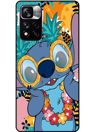 Силіконовий бампер чохол для xiaomi redmi note 11 pro plus 5g з малюнком стіч stitch
