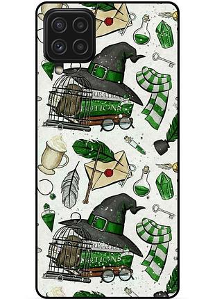 Чехол силиконовый бампер для samsung a22 с картинкой слизерин slytherin гарри поттер harry potter