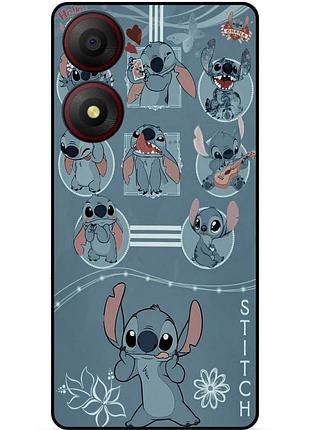 Силіконовий бампер чохол для zte blade a34 з картинкою стіч stitch