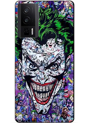 Чехол силиконовый бампер для xiaomi poco f5 pro с рисунком джокер joker
