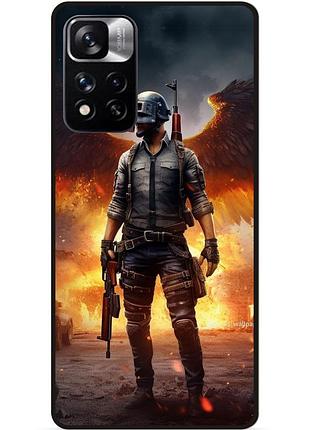 Силіконовий чохол бампер для xiaomi redmi note 11 pro plus 5g з малюнком пабг pubg