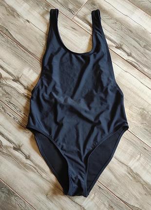 Чорний суцільний купальник missguided, розмір s (uk 8 / eu 36)