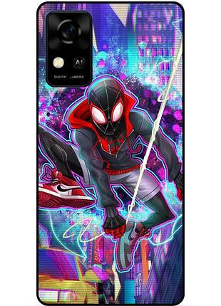Силіконовий чохол бампер для zte blade a31 з картинкою spider man людина-павук