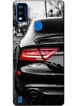 Чехол силиконовый бампер для zte blade a51 с рисунком audi ауди машина авто