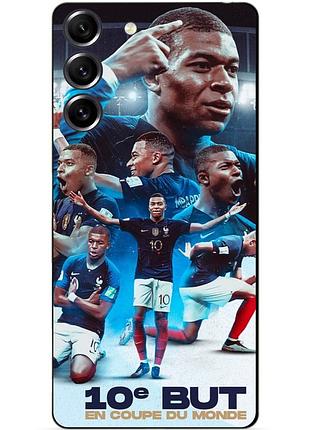 Силіконовий бампер чохол для samsung s23 з малюнком мбаппе франція mbappe
