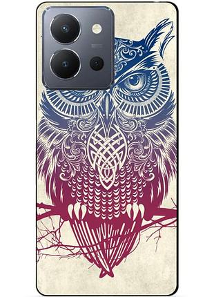 Силіконовий чохол бампер для vivo y36 з малюнком сова