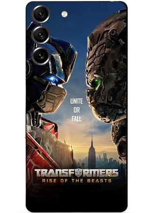 Силіконовий чохол бампер для samsung s23 plus з малюнком звіробої трансформери transformers