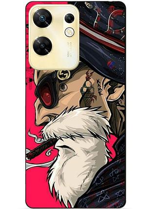 Чехол силиконовый бампер для infinix zero 30 4g с рисунком дед хипстер