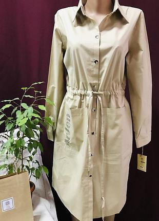 Сукня сорочка бавовна платье  рубашка сафари с карманами