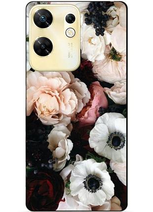 Силіконовий чохол бампер для infinix zero 30 4g з малюнком маки квіти