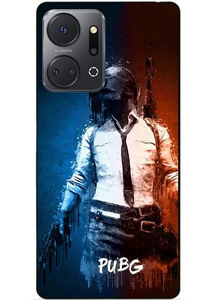 Силіконовий чохол бампер для huawei honor x7a з малюнком pubg пабг